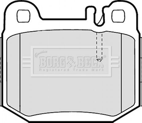BORG & BECK Комплект тормозных колодок, дисковый тормоз BBP1799